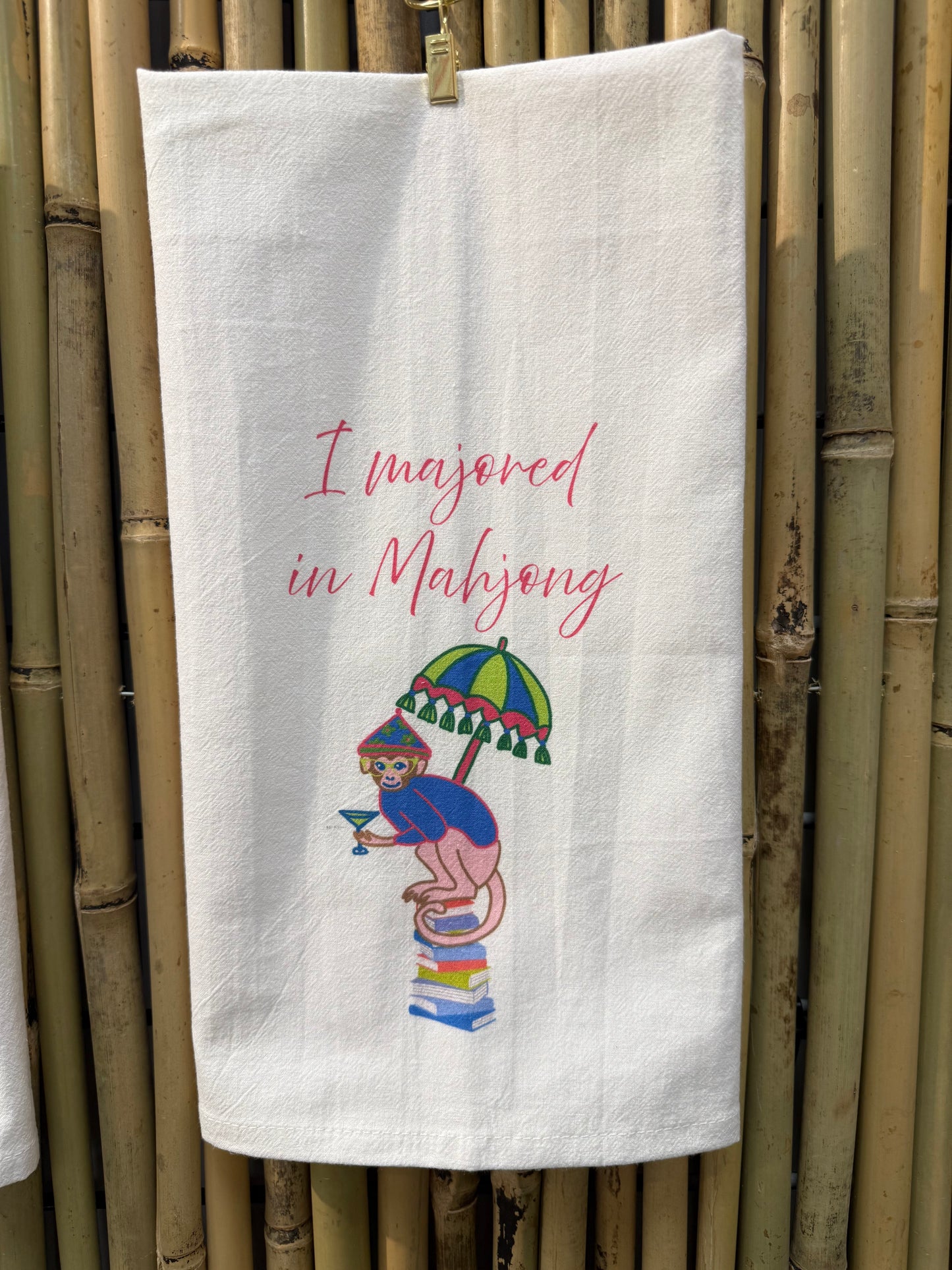 Majored in Mahjong Hand Towel