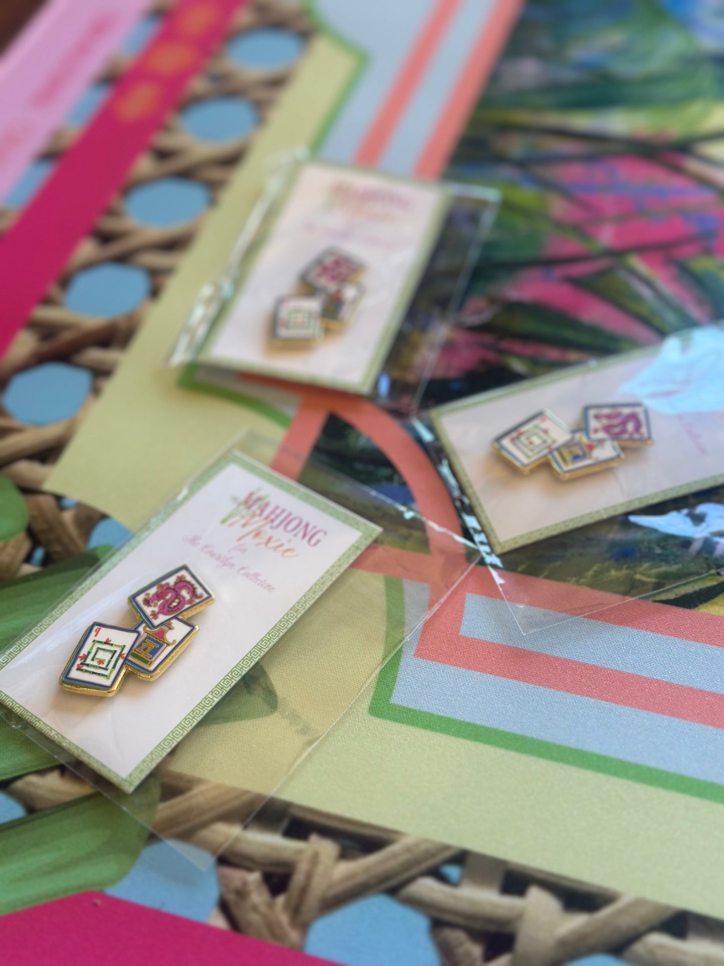 Triple Mahjong Tile Needle Minder